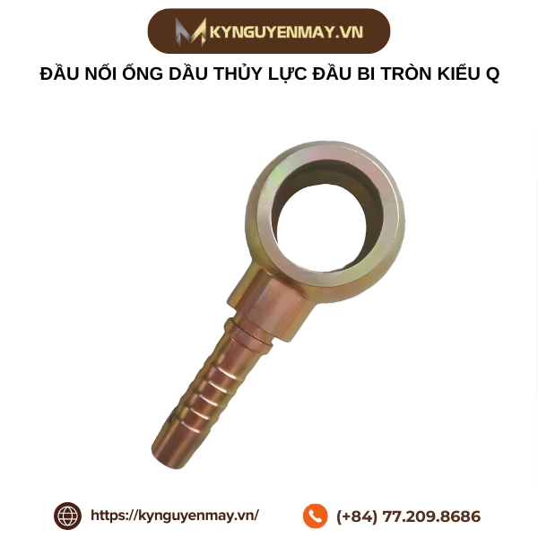 Đầu nối ống dầu thủy lực đầu bi tròn kiểu Q