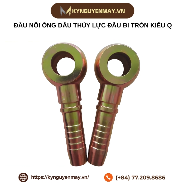 Đầu nối ống dầu thủy lực đầu bi tròn kiểu Q