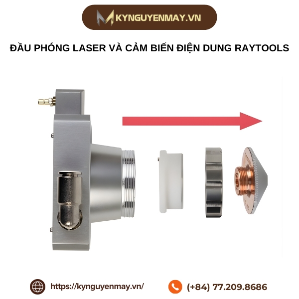 Đầu phóng laser và cảm biến điện dung RAYTOOLS