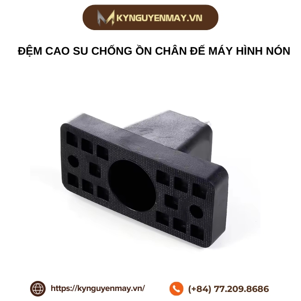 Đệm cao su chống ồn chân đế máy hình nón
