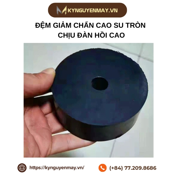 Đệm giảm chấn cao su tròn chịu đàn hồi cao