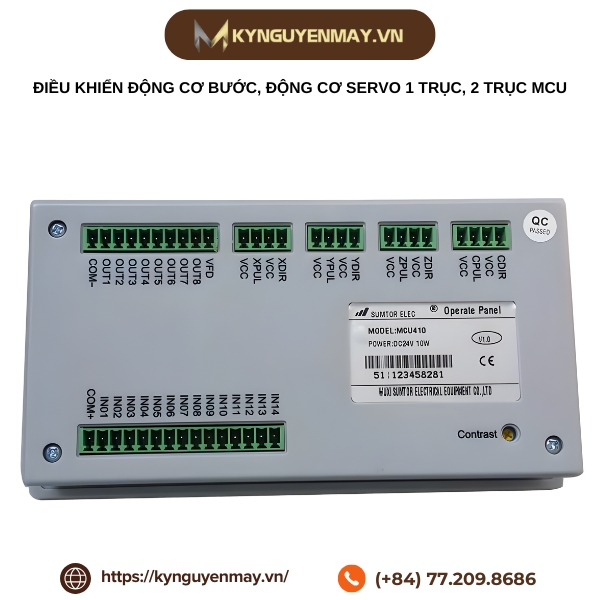 Điều khiển động cơ bước, động cơ servo 1 trục, 2 trục MCU