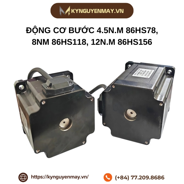Động cơ bước 4.5N.m 86HS78, 8Nm 86HS118, 12N.m 86HS156