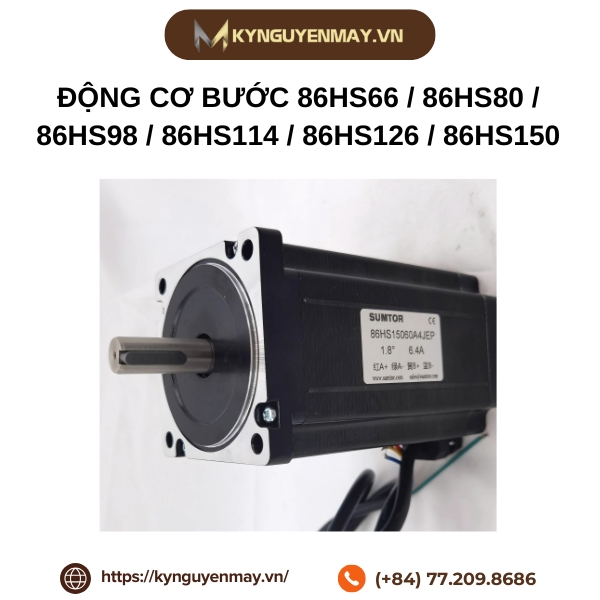 Động cơ bước 86HS66 / 86HS80 / 86HS98 / 86HS114 / 86HS126 / 86HS150