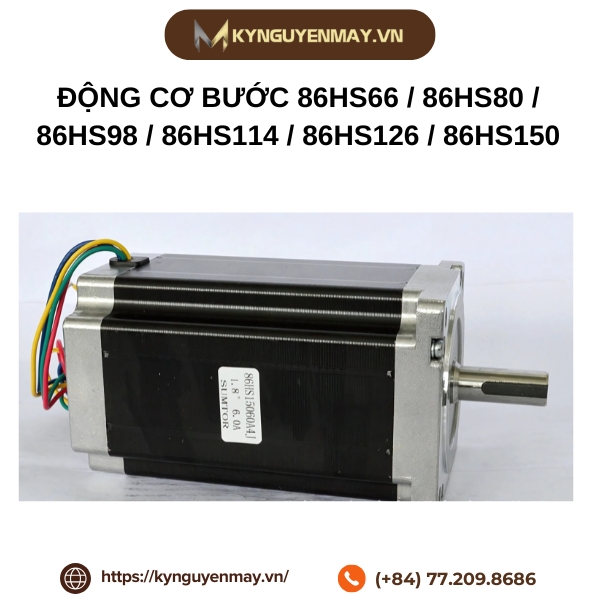 Động cơ bước 86HS66 / 86HS80 / 86HS98 / 86HS114 / 86HS126 / 86HS150