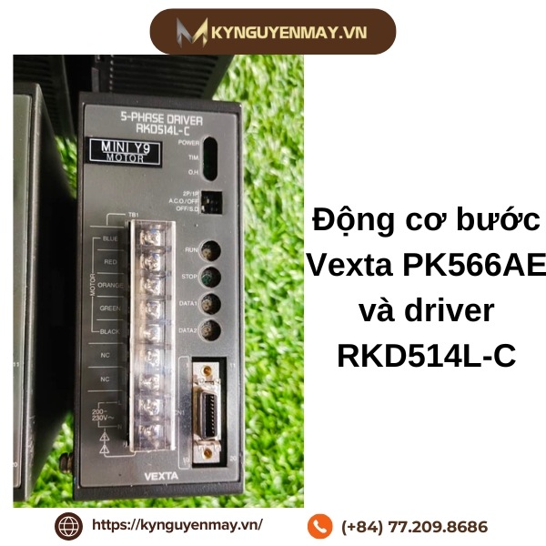 Động cơ bước Vexta PK566AE và driver RKD514L-C