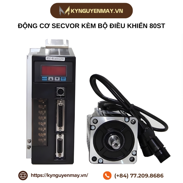 Động cơ secvor kèm bộ điều khiển 80ST-M01330, 80ST-M02430, 80ST-M03520, 80ST-M04025