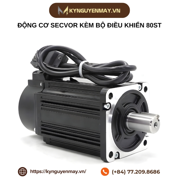 Động cơ secvor kèm bộ điều khiển 80ST-M01330, 80ST-M02430, 80ST-M03520, 80ST-M04025