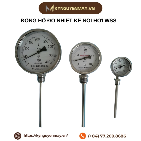 Đồng hồ đo nhiệt kế nồi hơi WSS