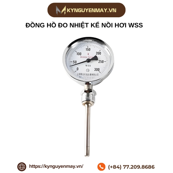 Đồng hồ đo nhiệt kế nồi hơi WSS