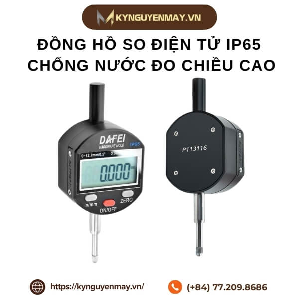 Đồng hồ so điện tử IP65 chống nước đo chiều cao
