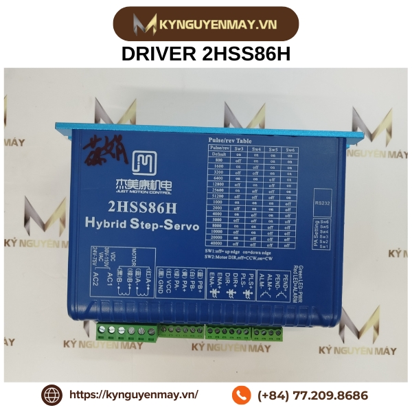 Bộ JMC driver 2HSS86H, 2HSS858 & động cơ 86J1880EC-1000, 86J18118EC-1000