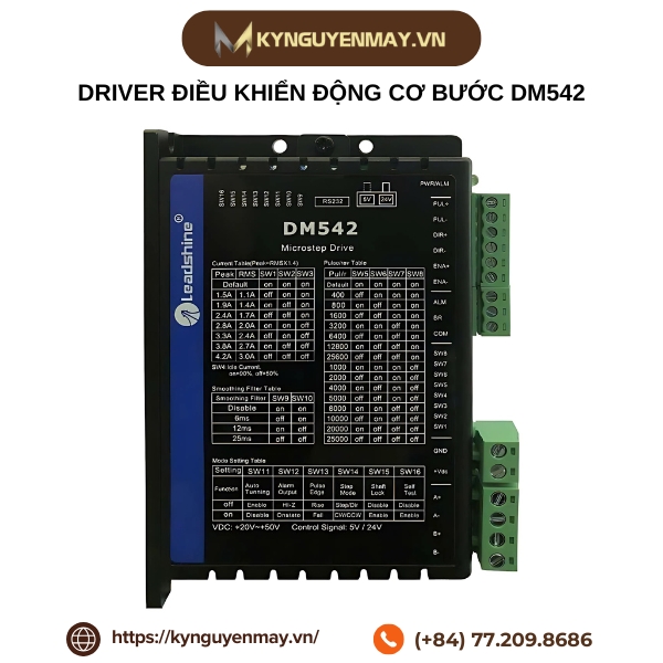 Driver điều khiển động cơ bước DM542