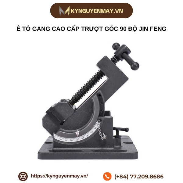 Ê tô gang cao cấp trượt góc 90 độ JIN FENG