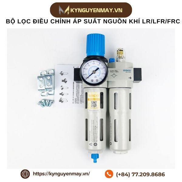 Bộ lọc điều chỉnh áp suất nguồn khí LR/LFR/FRC