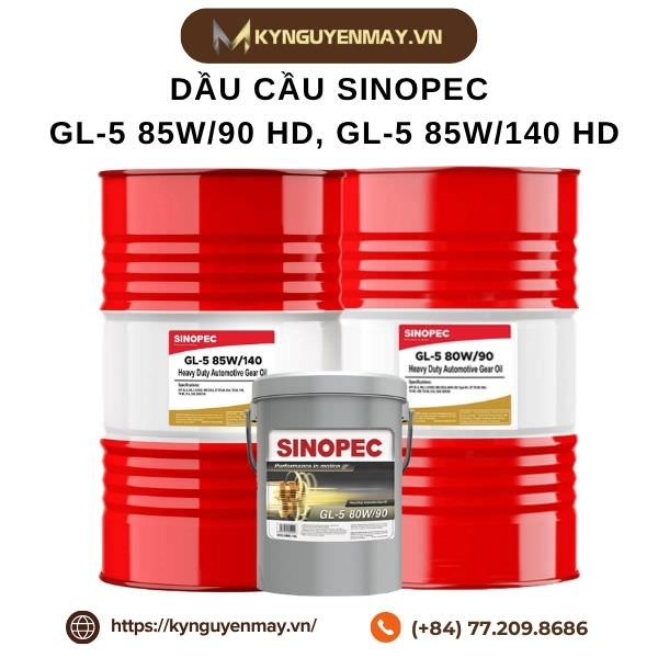 Dầu cầu SINOPEC GL-5 85W/90 HD, GL-5 85W/140 HD