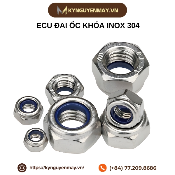 ECU đai ốc khóa inox 304
