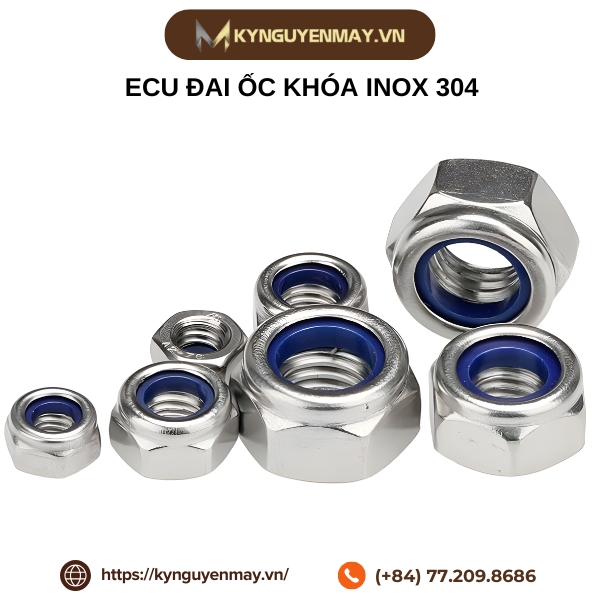 ECU đai ốc khóa inox 304