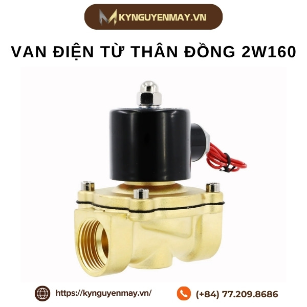 Van điện từ thân đồng 2W025, 2W160, 2W320