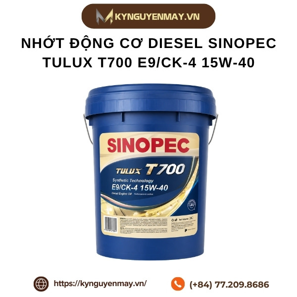 Nhớt động cơ diesel SINOPEC Tulux T700 E9/CK-4 15W-40