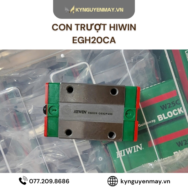Con trượt HIWIN EGH15CA, EGH20CA, EGH25CA, EGH30CA, EGH35CA
