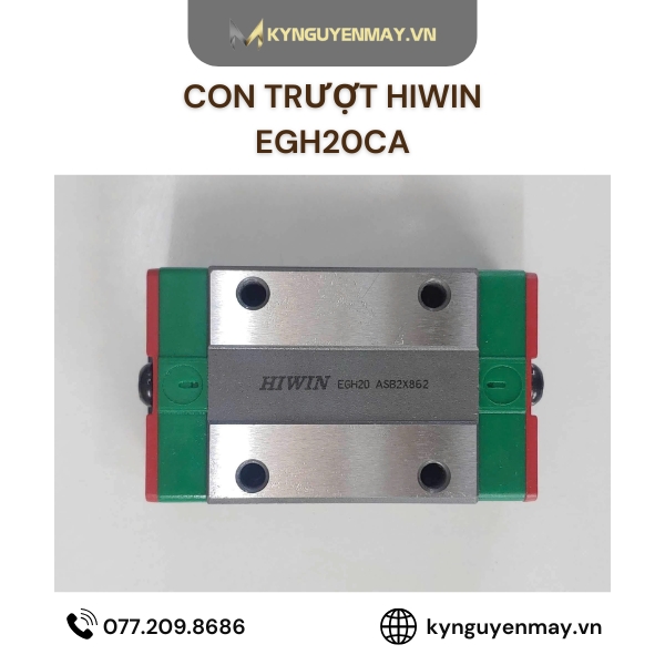 Con trượt HIWIN EGH15CA, EGH20CA, EGH25CA, EGH30CA, EGH35CA