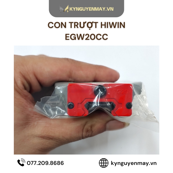 Con trượt HIWIN EGW | EGW20CC, EGW25CC, EGW30CC, EGW35CC