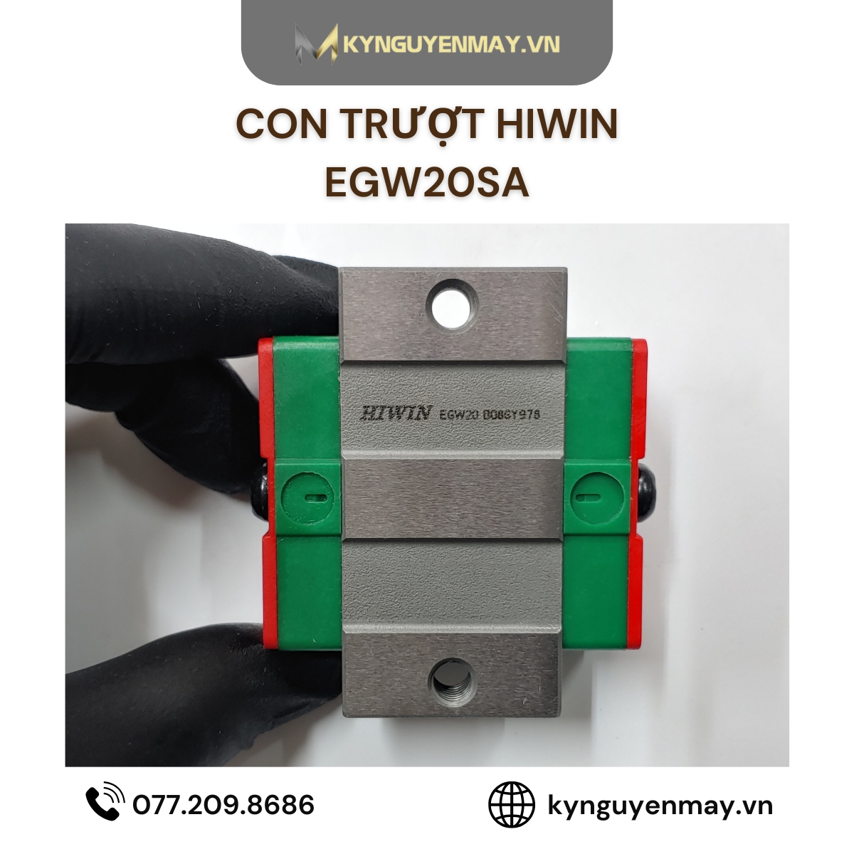 Con trượt HIWIN EGW | EGW15SA, EGW20SA, EGW25SA, EGW30SA, EGW35SA