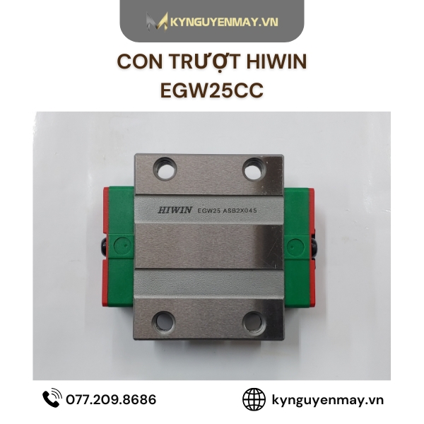 Con trượt HIWIN EGW | EGW20CC, EGW25CC, EGW30CC, EGW35CC
