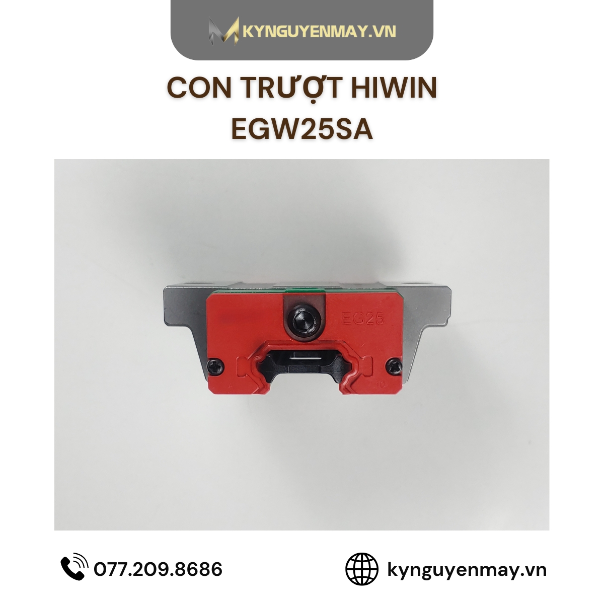 Con trượt HIWIN EGW | EGW15SA, EGW20SA, EGW25SA, EGW30SA, EGW35SA