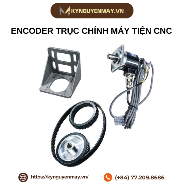 Encoder trục chính máy tiện CNC