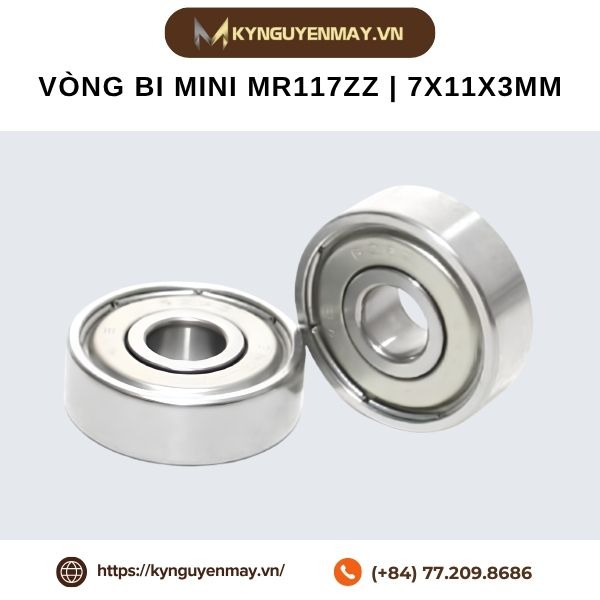 Vòng bi mini MR117ZZ | 7x11x3mm