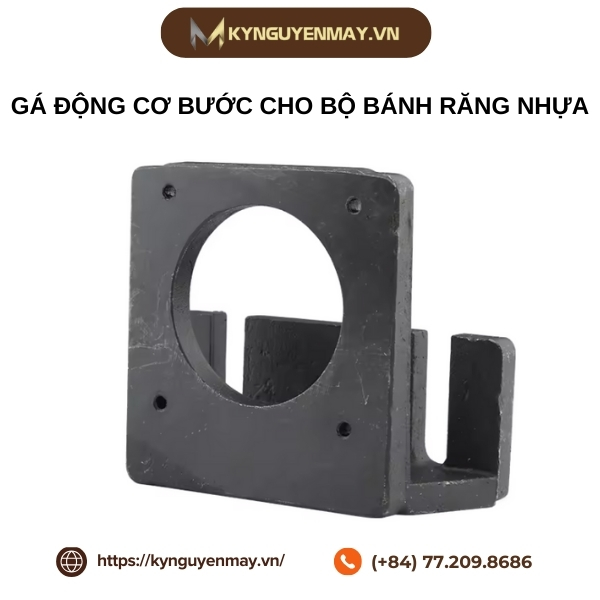 Gá động cơ bước cho bộ bánh răng nhựa