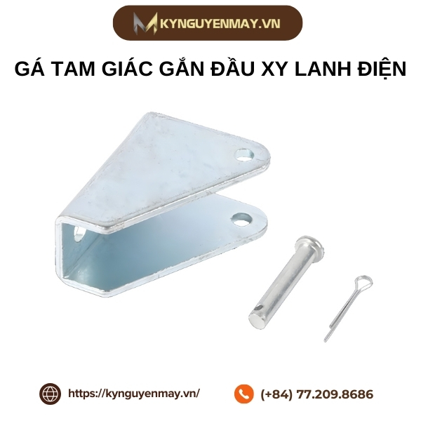 Gá tam giác gắn đầu xy lanh điện