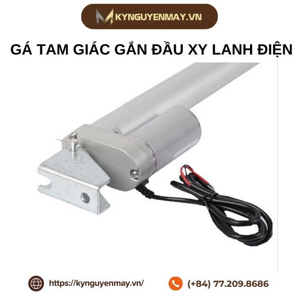 Gá tam giác gắn đầu xy lanh điện