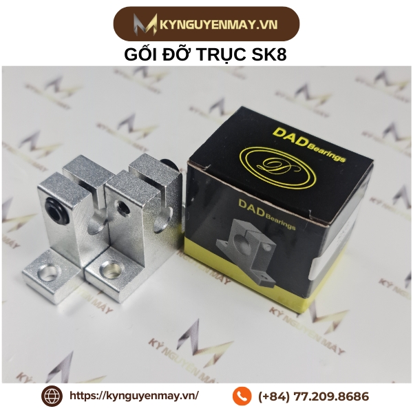 Gối đỡ trục tròn SK | SK12, SK16, SK20, SK25, SK30