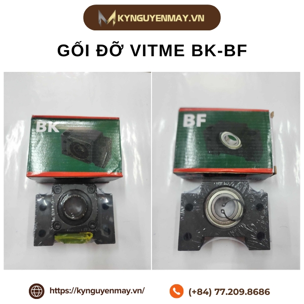 Gối đỡ vitme BK-BF | BKBF10, BKBF12, BKBF15, BKBF17, BKBF20, BKBF25, BKBF30, BKBF35, BKBF40