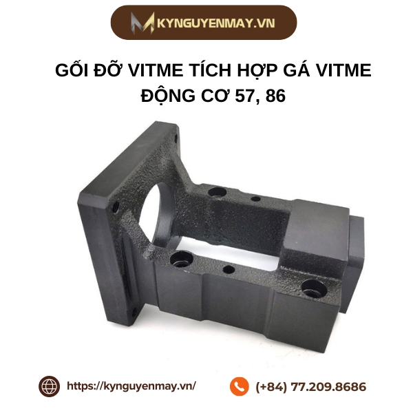 Gối đỡ vitme tích hợp gá vitme động cơ 57, 86