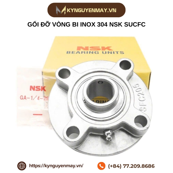 Gối đỡ vòng bi inox 304 NSK SUCFC