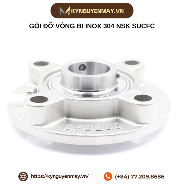 Gối đỡ vòng bi inox 304 NSK SUCFC