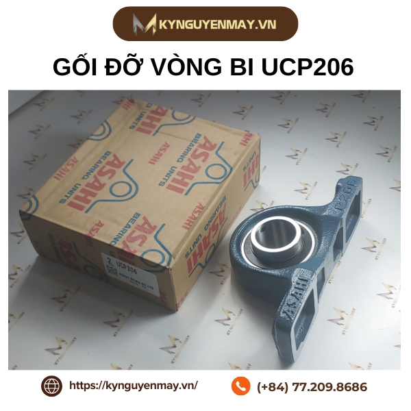 Gối đỡ bạc đạn ASAHI UCP206 (P206)