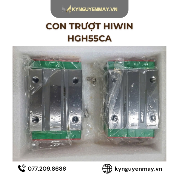 Con trượt HIWIN HGH | HGH55CA, HGH65CA, HGH55HA, HGH65HA