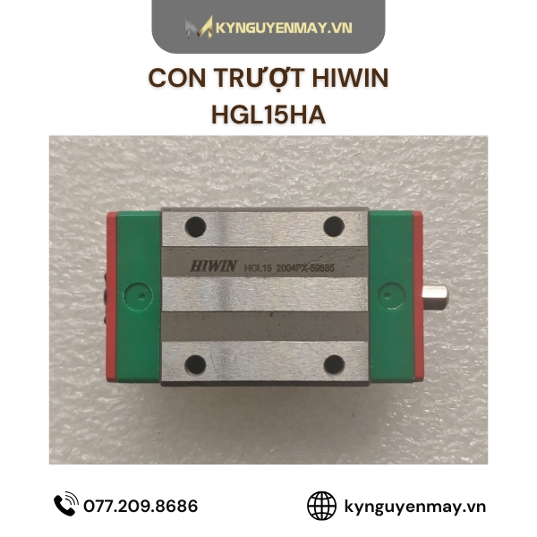 Con trượt HIWIN HGL | HGL25HA, HGL30HA, HGL35HA, HGL45HA, HGL55HA