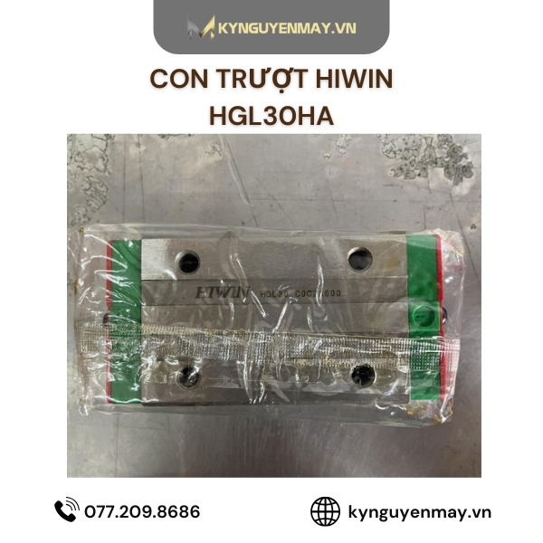 Con trượt HIWIN HGL | HGL25HA, HGL30HA, HGL35HA, HGL45HA, HGL55HA