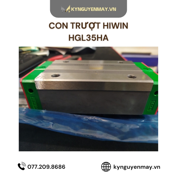 Con trượt HIWIN HGL | HGL25HA, HGL30HA, HGL35HA, HGL45HA, HGL55HA