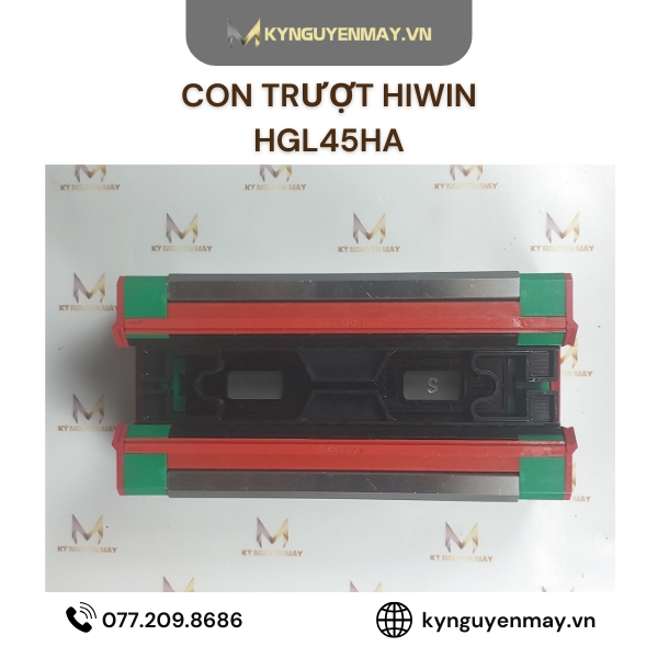 Con trượt HIWIN HGL | HGL25HA, HGL30HA, HGL35HA, HGL45HA, HGL55HA