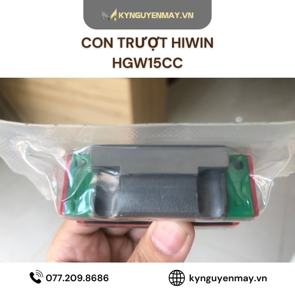 Con trượt HIWIN HGW | HGW15CC, HGW20CC, HGW25CC, HGW35CC, HGW65CC