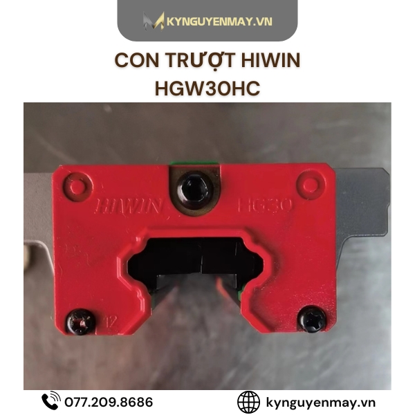 Con trượt HIWIN HGW | HGW20HC, HGW30HC, HGW35HC, HGW45HC, HGW55HC, HGW65HC