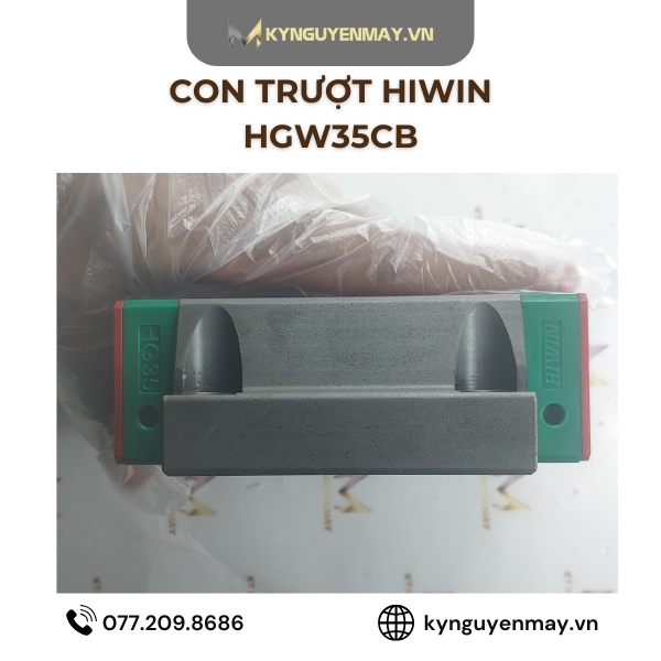 Con trượt HIWIN HGW | HGW15CB, HGW20CB, HGW25CB, HGW30CB, HGW35CB, HGW45CB, HGW55CB, HGW65CB