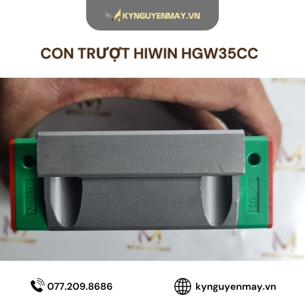 Con trượt HIWIN HGW | HGW15CC, HGW20CC, HGW25CC, HGW35CC, HGW65CC
